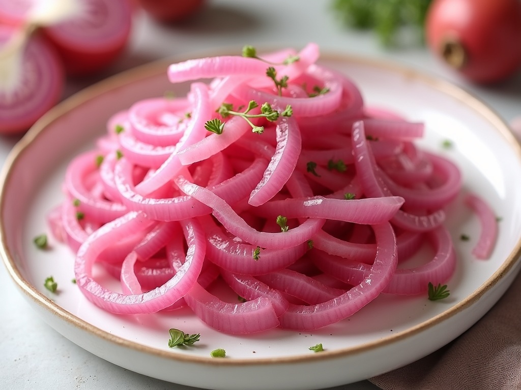 pickled red onion final plate Zesty and Quick Pickled Red Onion Recipe