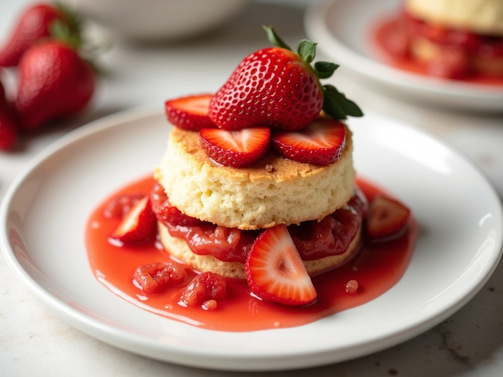 strawberry shortcake recipe final plate Best Homemade Strawberry Shortcake Recipe Ever