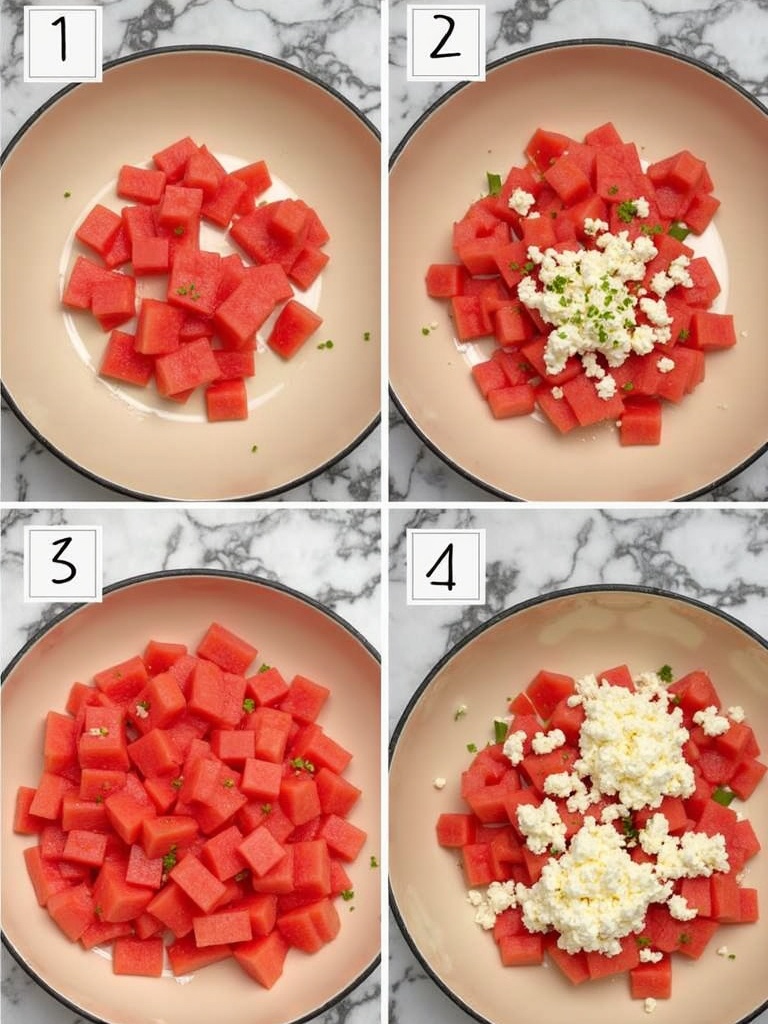 watermelon feta salad Instructions Refreshing Summer Watermelon Feta Salad Recipe