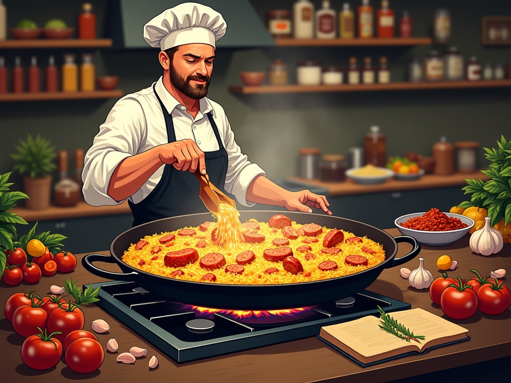 MwGkTU1TTskb5Y07jAN e 1 Chicken And Chorizo Paella