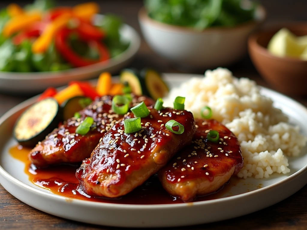 Sticky Cherry Chicken Thighs