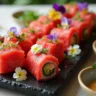Watermelon sushi