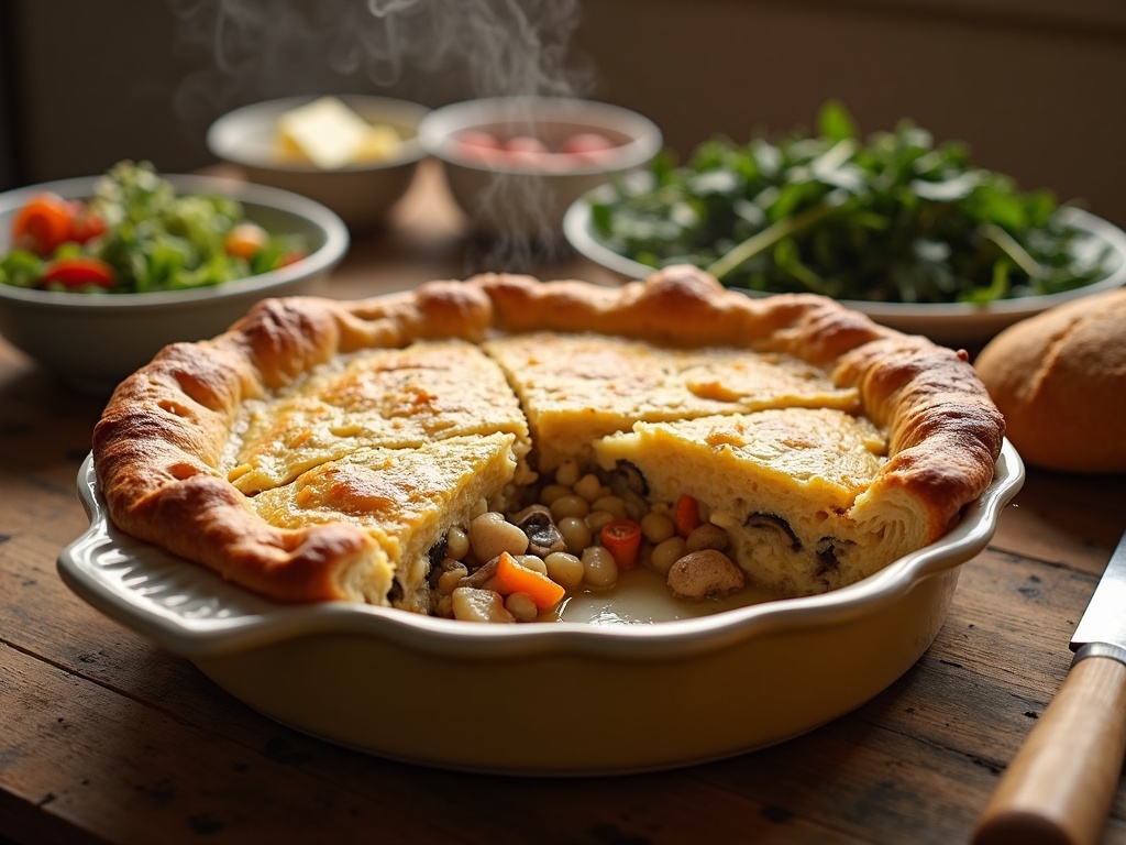 chicken and mushroom pie