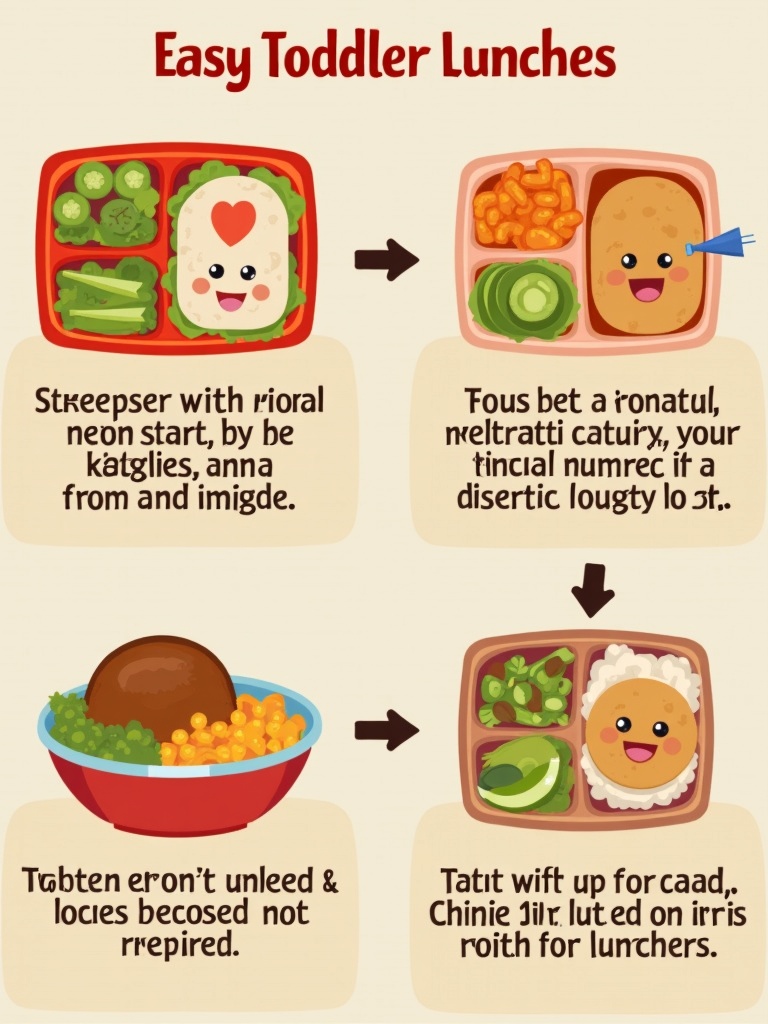 easy toddler lunches steps