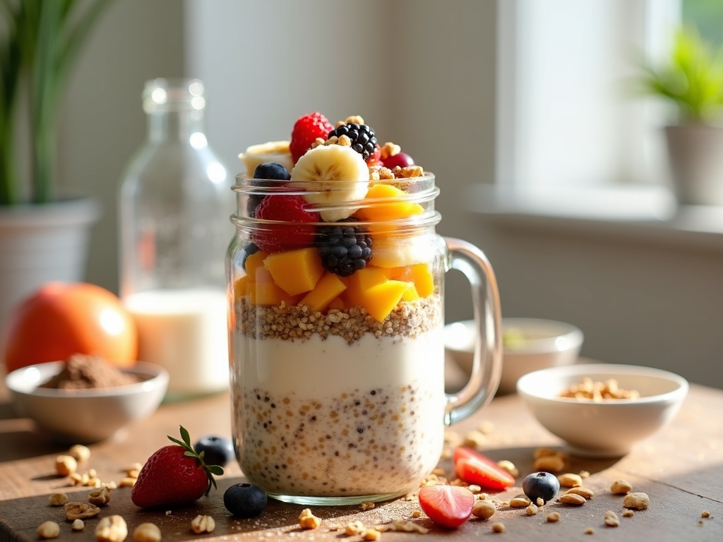 high protein overnight oats