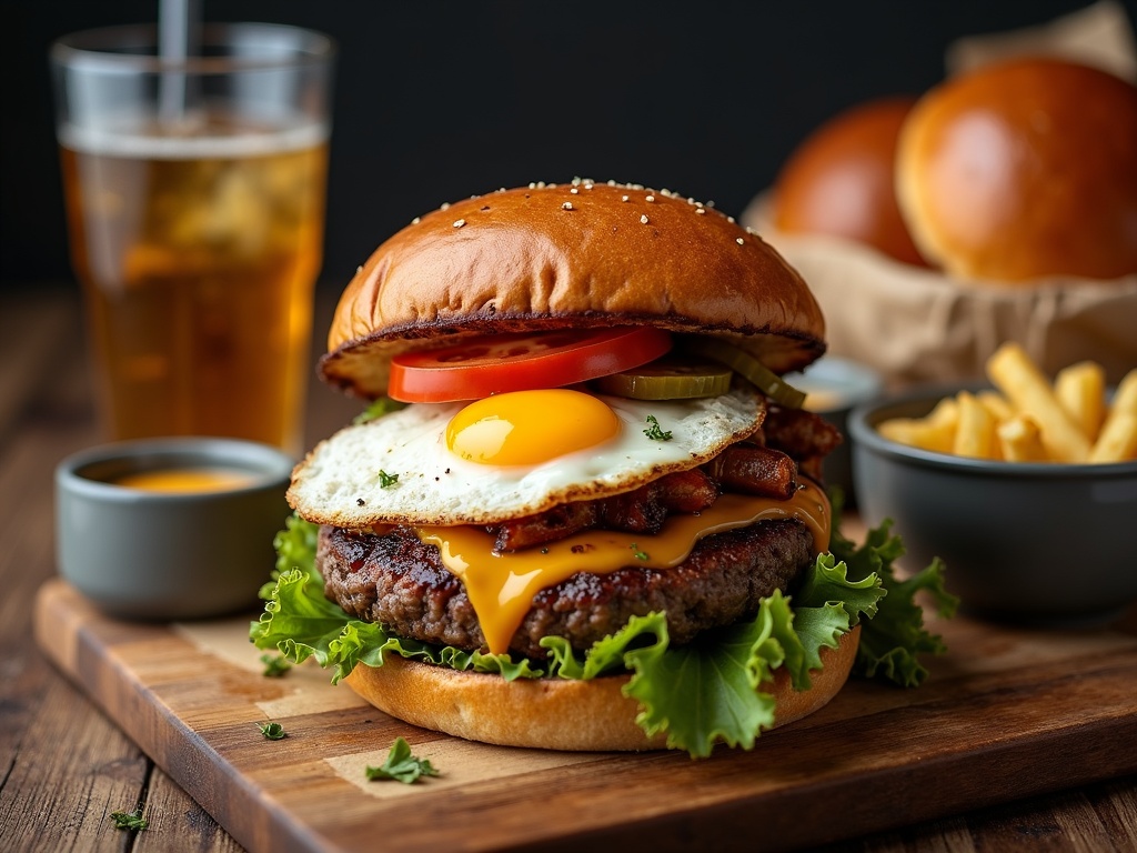 homemade burgers