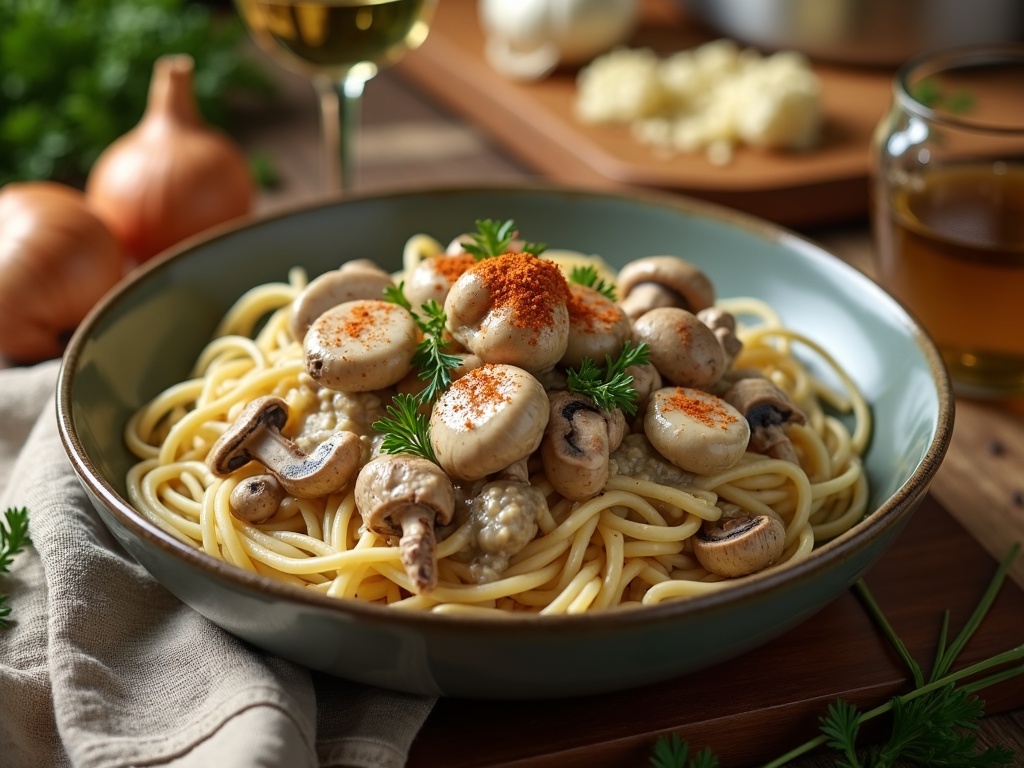 mushroom stroganoff