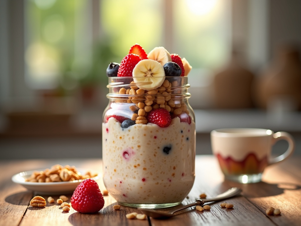 overnight oats with yogurt