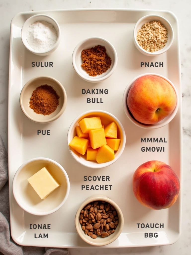 peach crisp with fresh peaches Ingredients Easy Peach Crisp with Fresh Peaches and Crunchy Topping