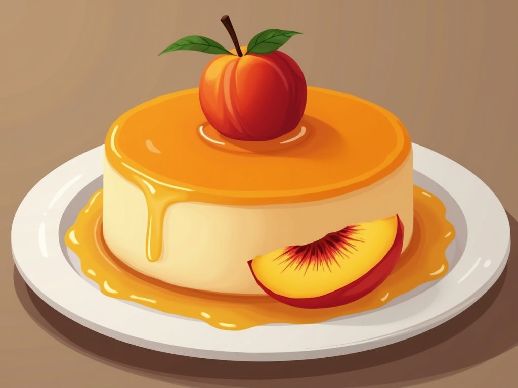 Various peach desserts displayed on a table, including peach cobbler with a golden crust, peach tart topped with fresh peach slices, and a bowl of sliced fresh peaches, surrounded by whole ripe peaches and mint leaves for garnish.