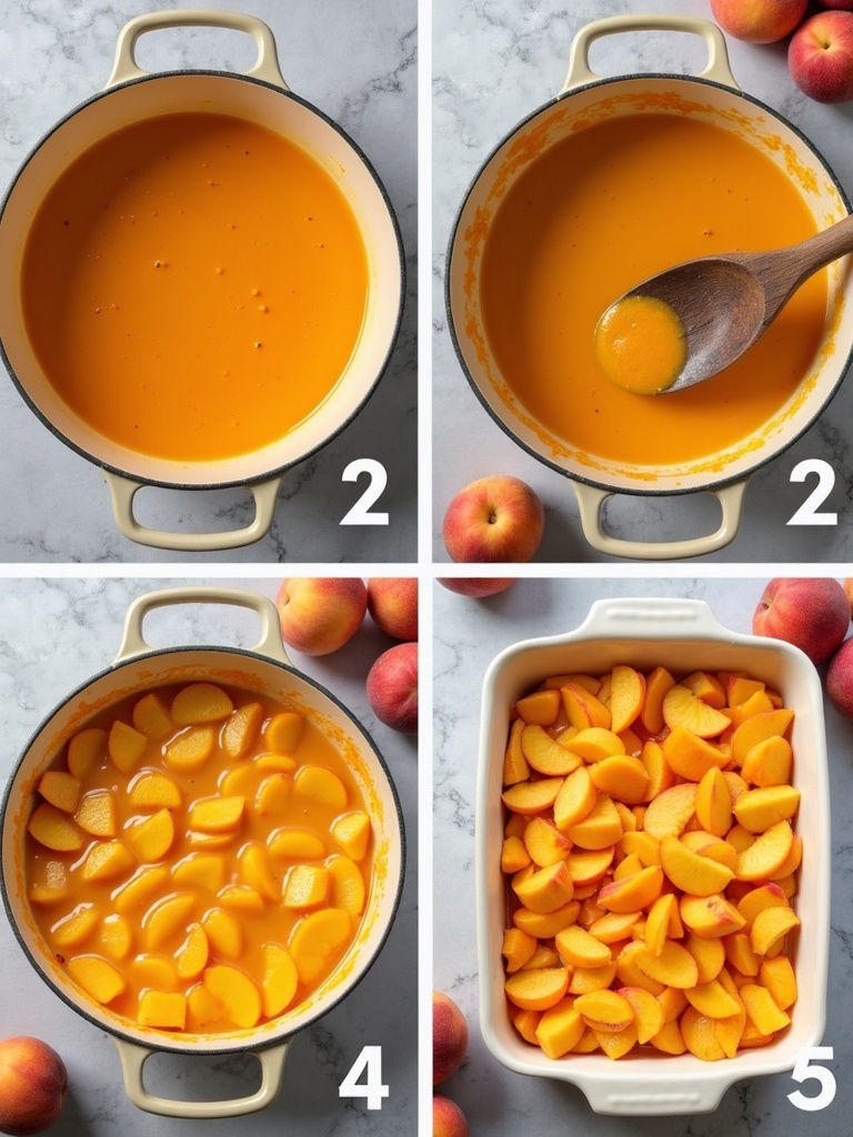 peach recipe steps