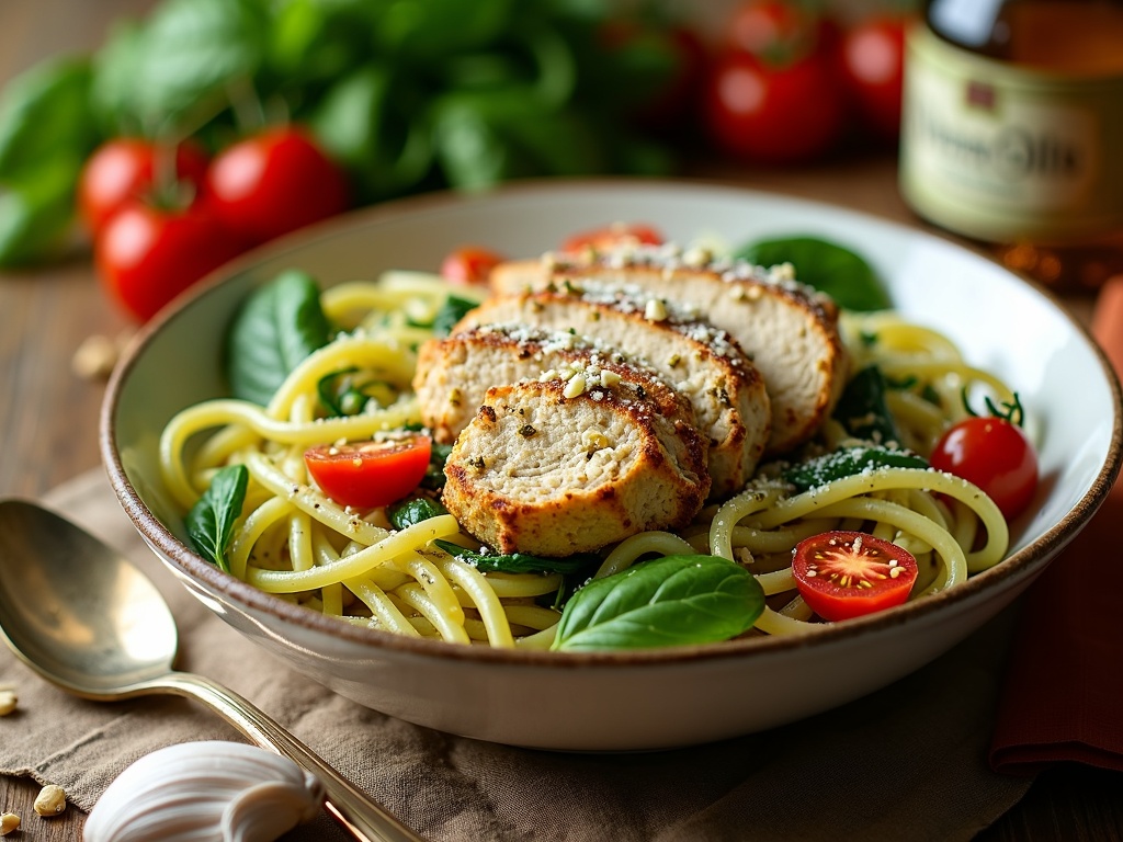 pesto chicken pasta