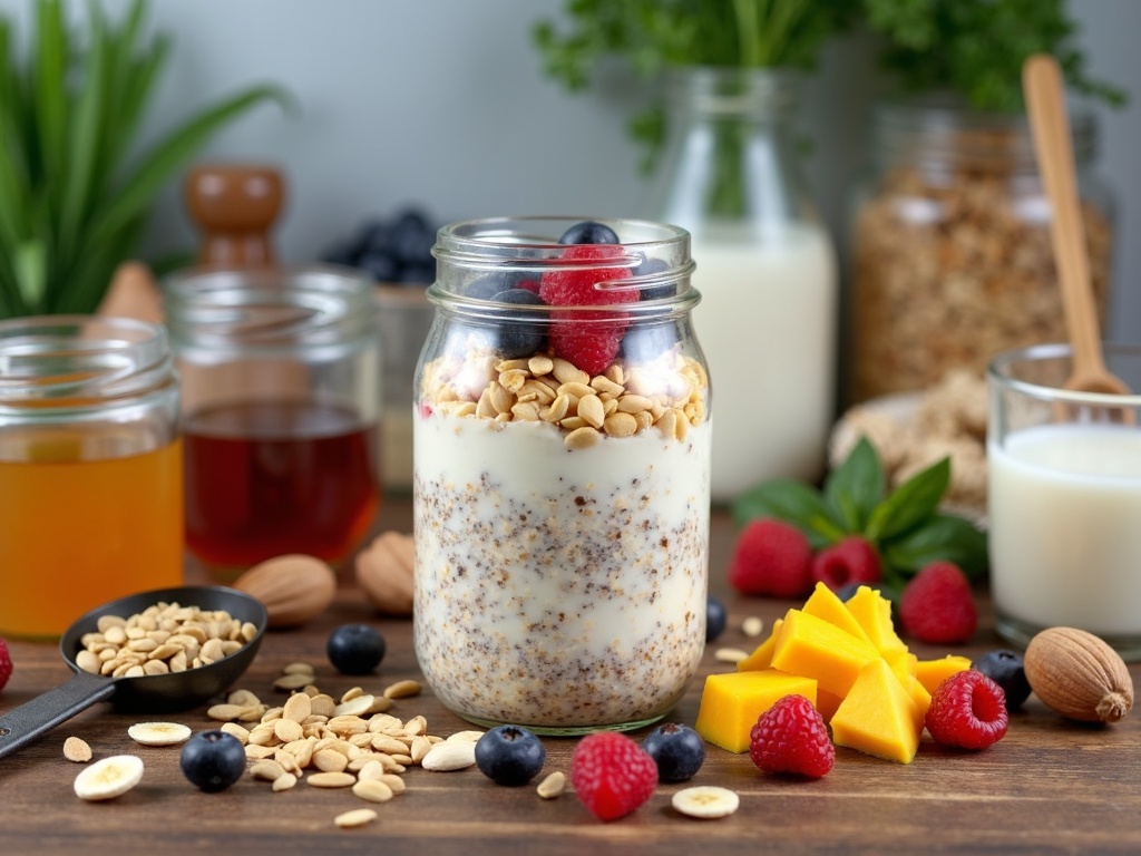 qUvl njQCfgPqmuQ0ZcT5 1 High Protein Overnight Oats