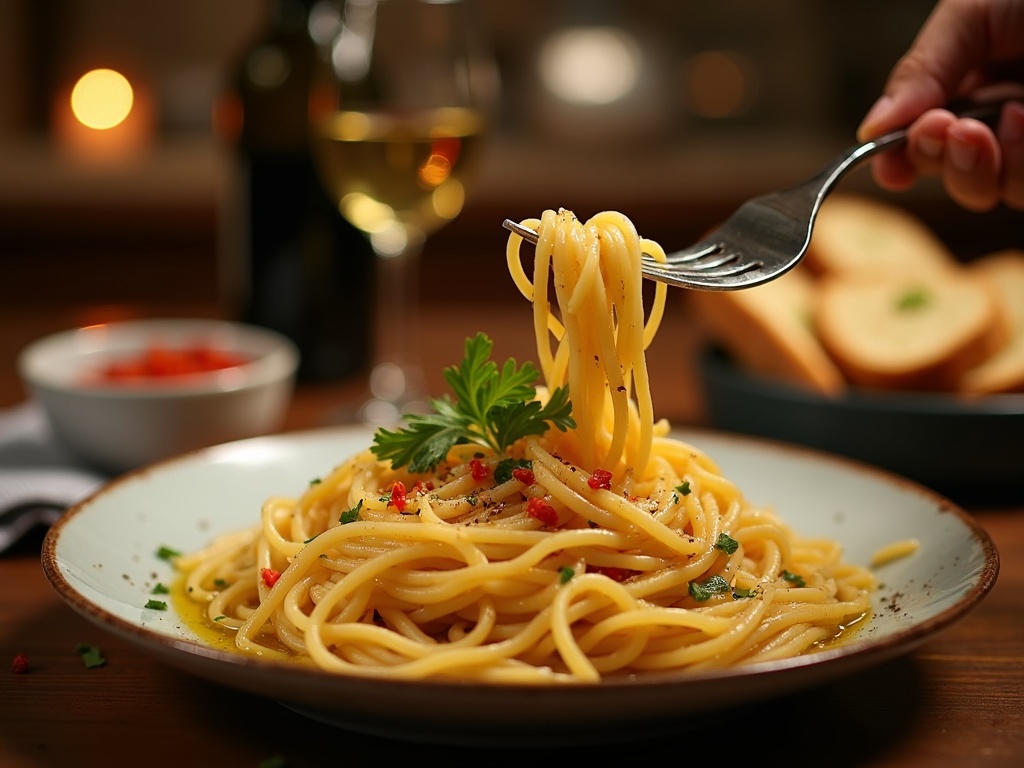 spaghetti aglio olio