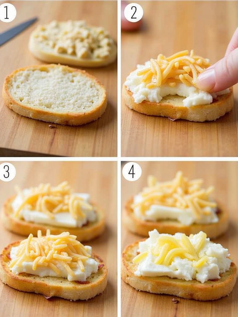 Apple & Brie Crostini Instructions