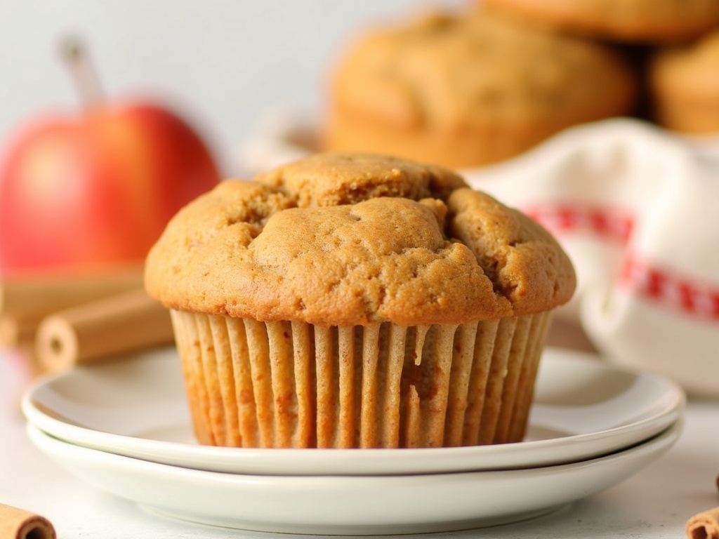 Apple Cinnamon Muffins final plate