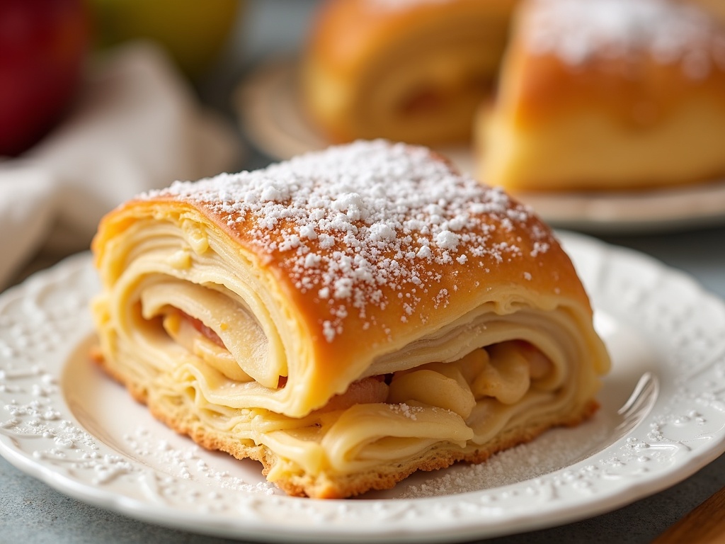 Apple Strudel final plate