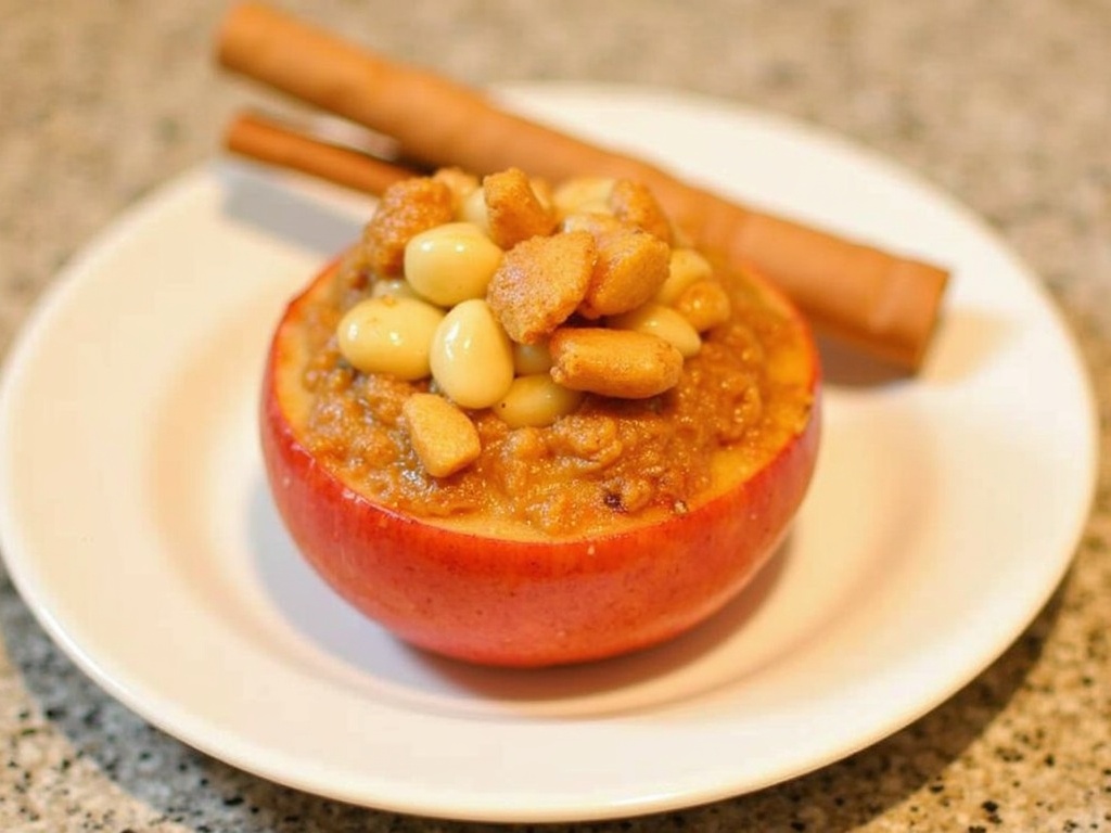 Baked Cinnamon Apples final plate