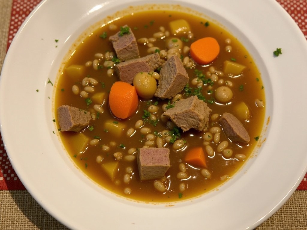 Beef Barley Soup Final Plate