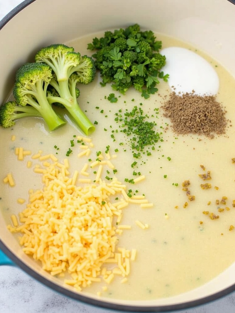 Broccoli Cheddar Soup Ingredients