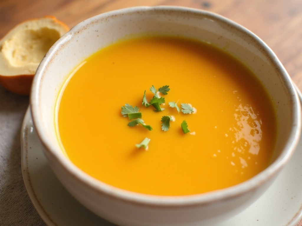 Butternut Squash Soup final plate