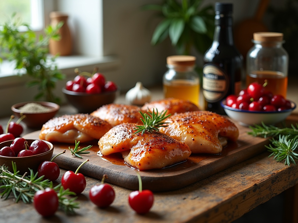 CX1y2MnNRs0oS o X7Jzt Sticky Cherry Chicken Thighs