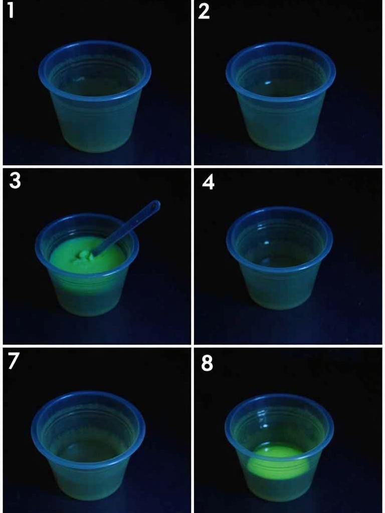 Glow-in-the-Dark Jello Cups Instructions