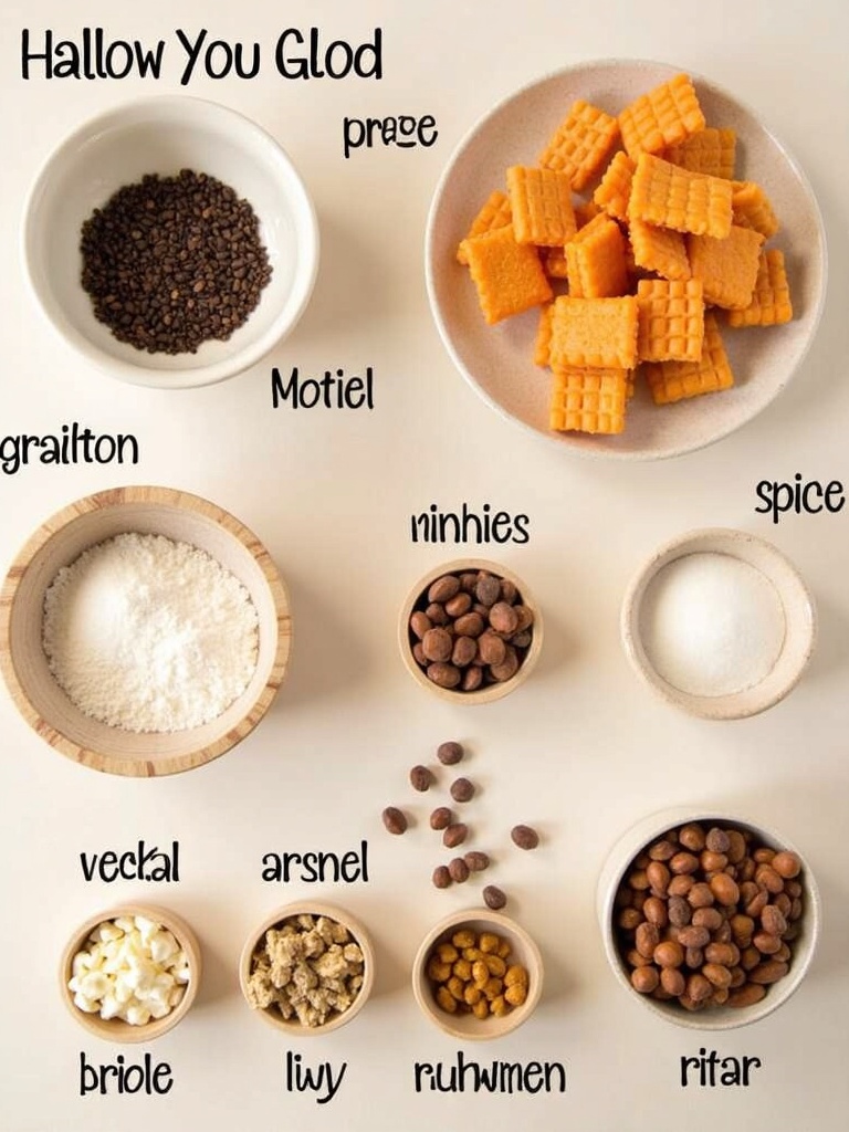 Halloween Trail Mix Ingredients