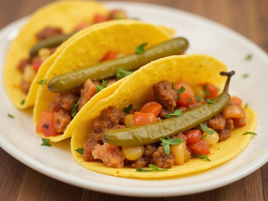 Pickle Tacos Final Plate