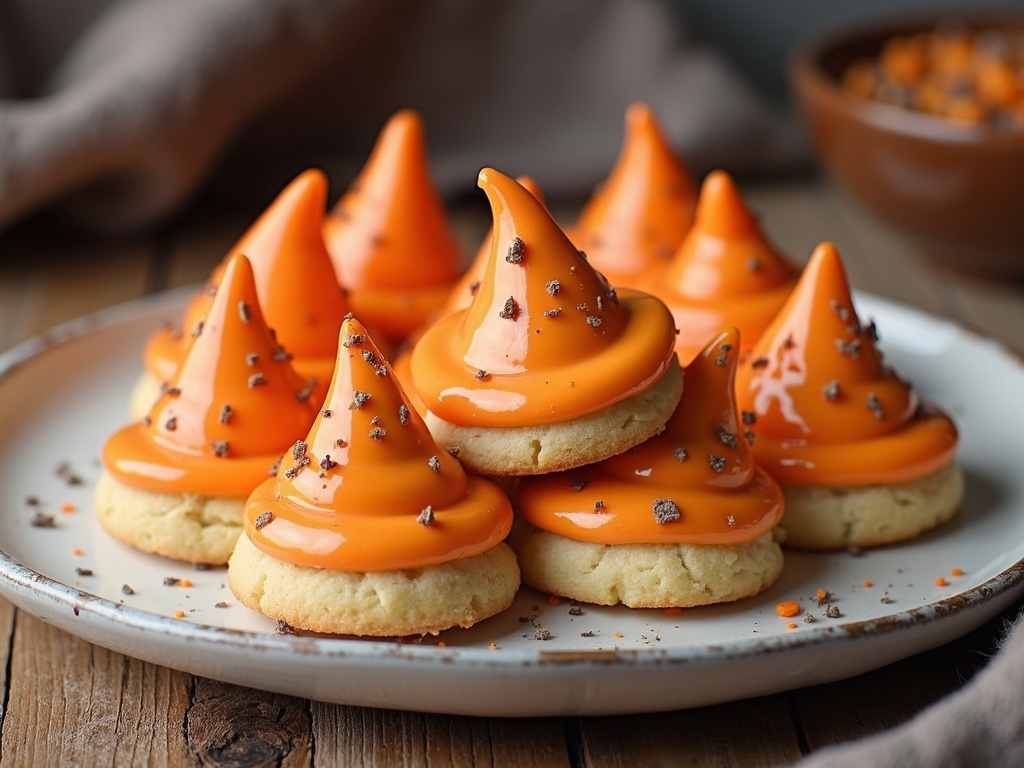 Witch Hat Cookies final plate