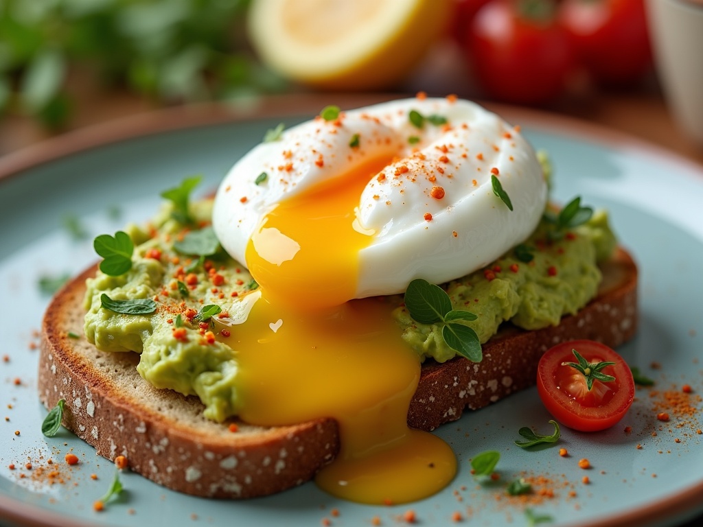 avocado toast with egg