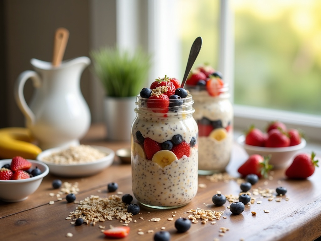 Overnight Oats With Chia Seeds