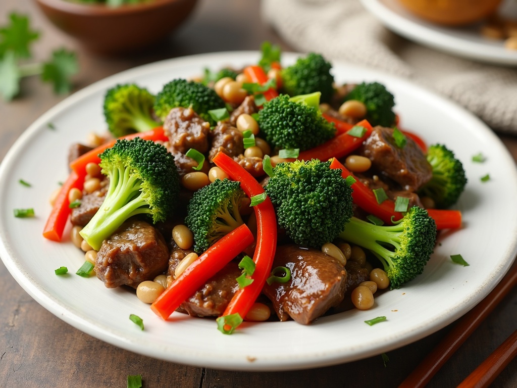 Beef and Broccoli Stir Fry Final Plate