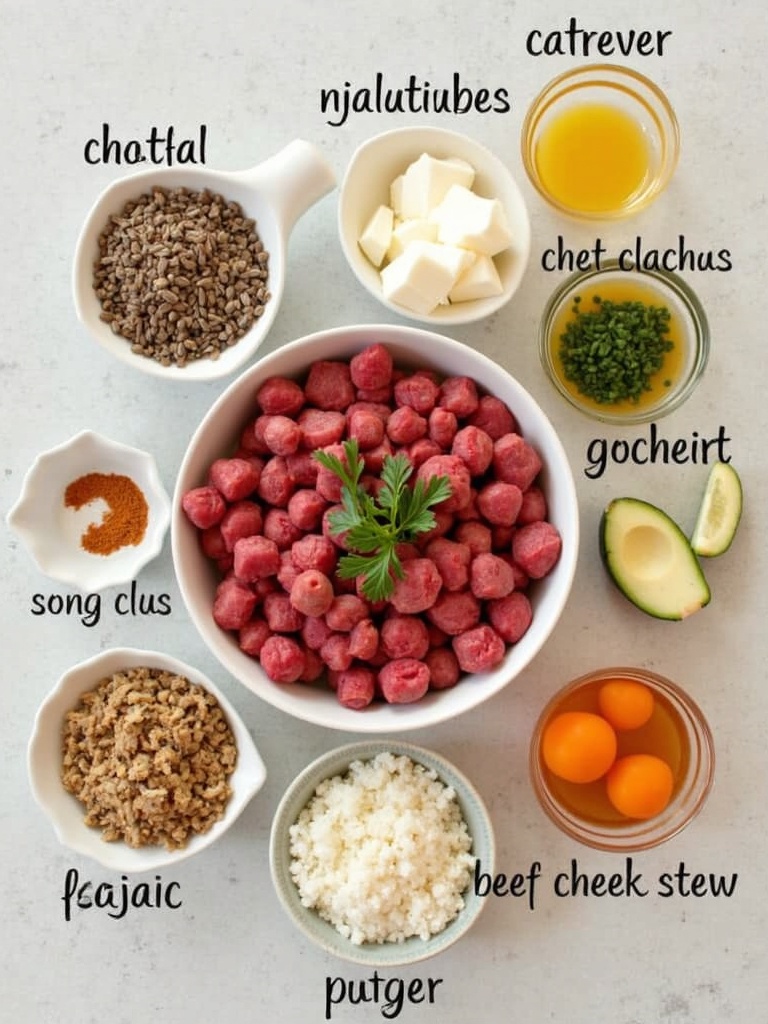 Beef Cheek Stew Ingredients