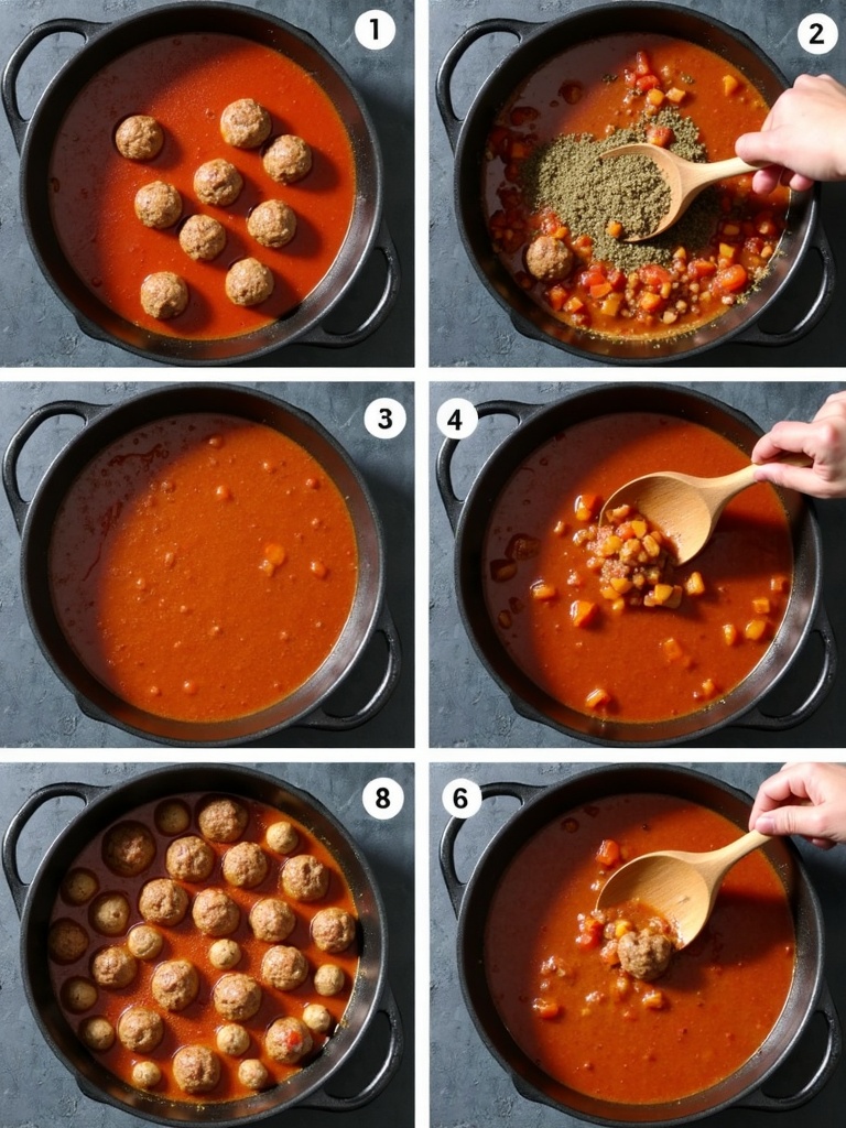 Cajun Ninja Meatball Stew steps