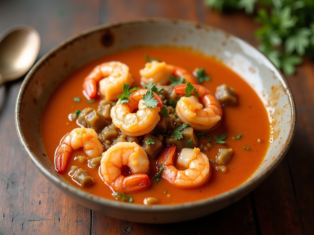 cajun ninja shrimp stew final plate Cajun Ninja Shrimp Stew Recipe for a Spicy Southern Feast
