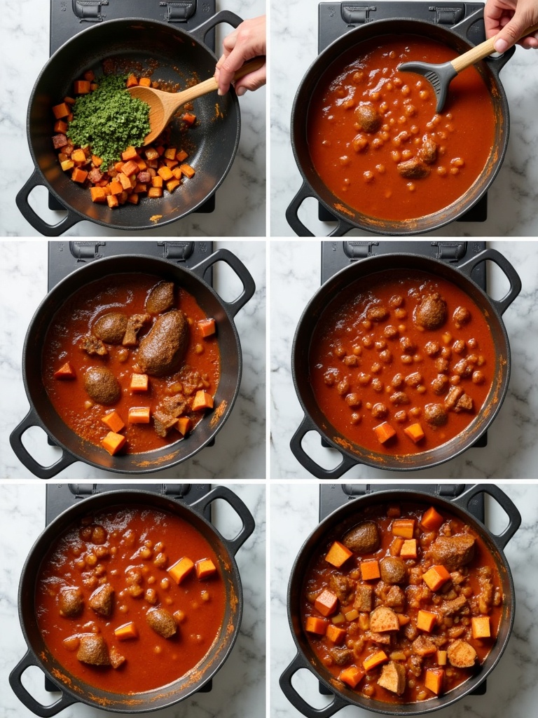 Eggplant Stew steps