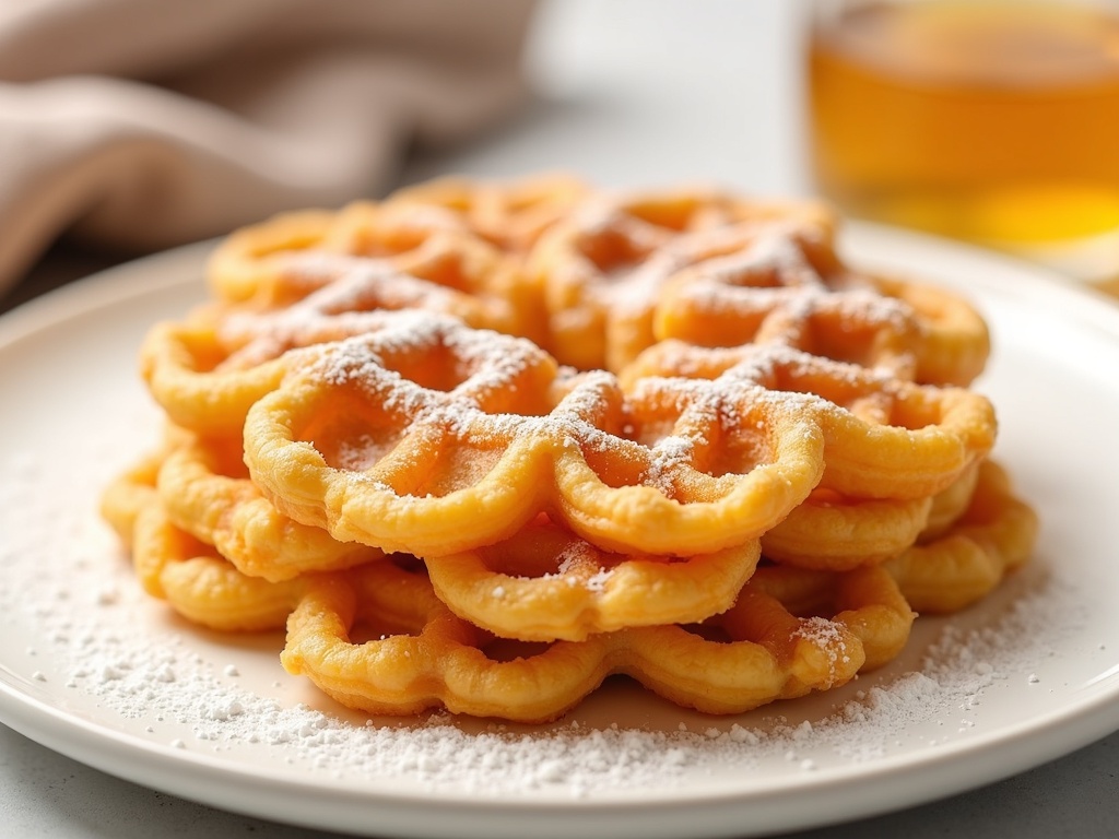 Final plate of funnel cake