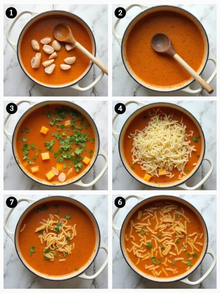 step-by-step making homemade chicken noodle soup