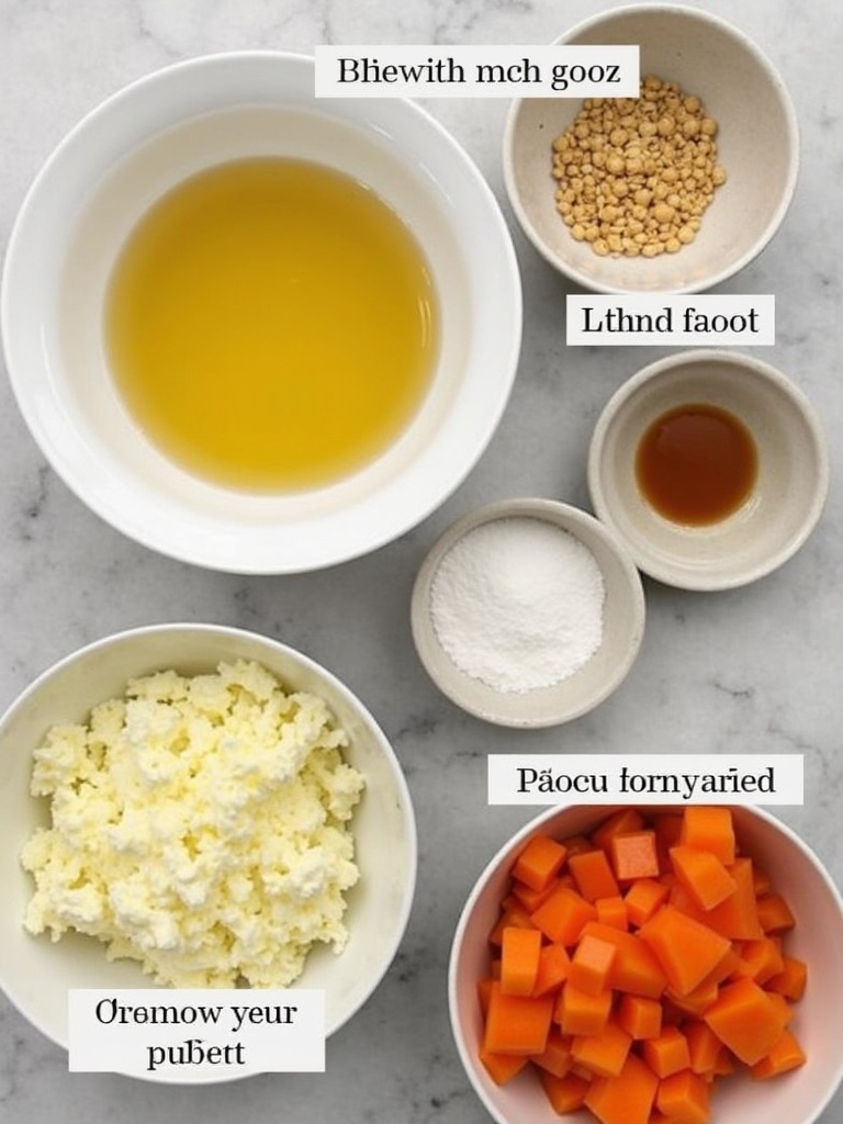 A collection of ingredients for Lipton onion soup laid out on a kitchen counter, including a packet of Lipton Recipe Secrets Onion Soup & Dip Mix, chopped onions, beef broth, garlic, parsley, salt, pepper, and butter, with a soup pot in the background.