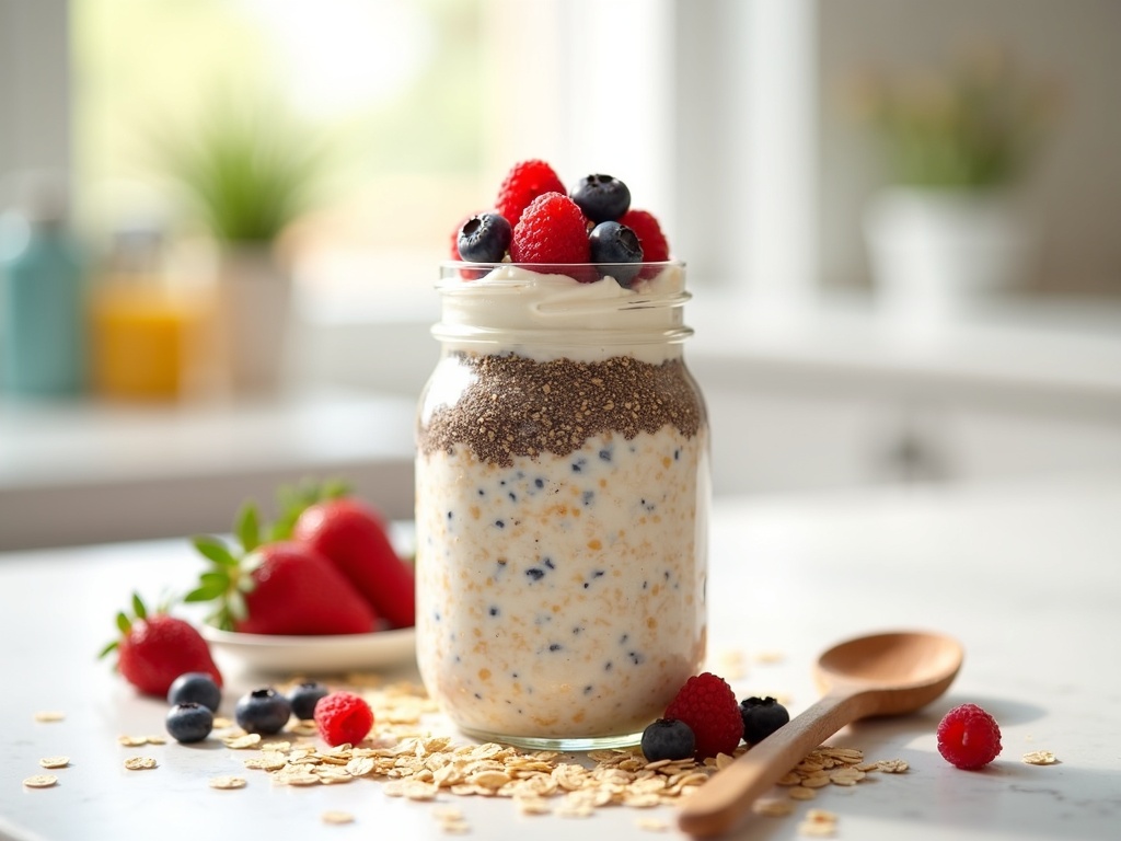 low calorie overnight oats