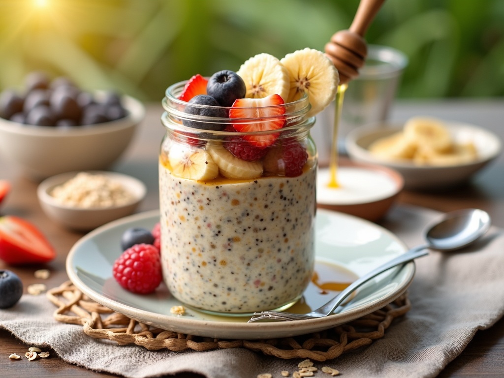 overnight oats with chia seeds