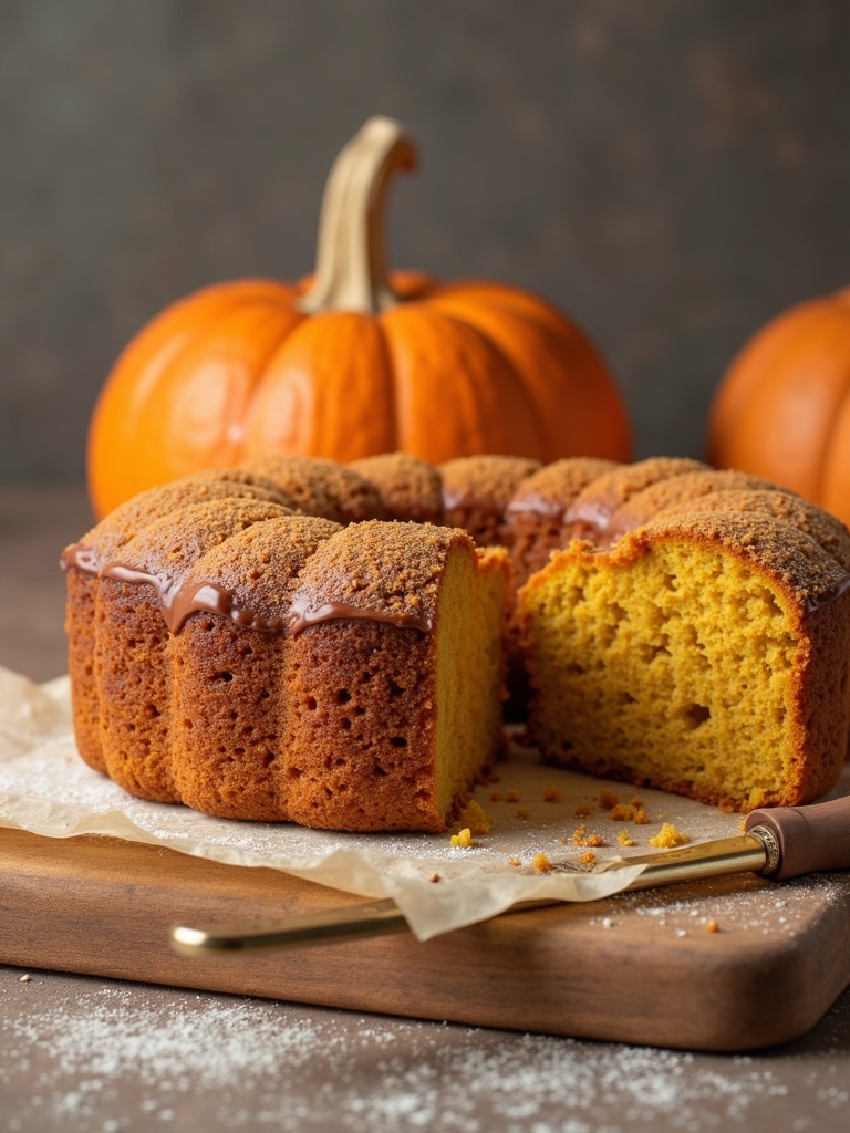Steps to make pumpkin coffee cake