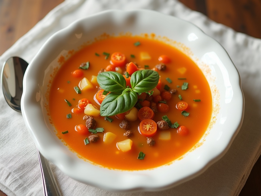 Finished Vegetable Soup